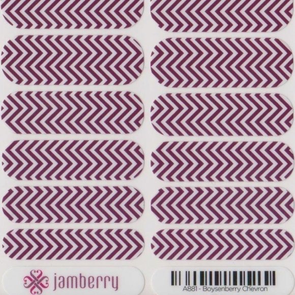 Jamberry boysenberry chevron A881 not a full set - Picture 1 of 2